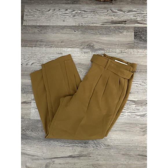 Loft Outlet Pants - Loft Outlet Women's Pants Mustard High Rise Straight Leg Large NEW